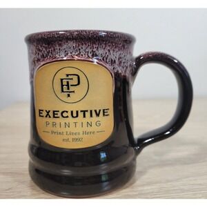Deneen Pottery Mug Executive Printing Mug  Deep Purple